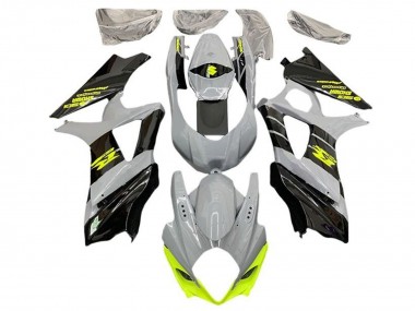 Carénages Moto Suzuki GSXR 1000 2005-2006 - Gris Noir Jaune Néon Vendre