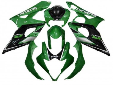 Carénages Moto Suzuki GSXR 1000 2005-2006 - Vert Noir Argent Vendre
