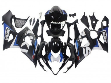 Carénages Moto Suzuki GSXR 1000 2005-2006 - Noir Mat Bleu Blanc Vendre