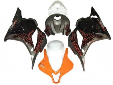 Carénages Moto Suzuki GSXR 1000 2005-2006 - Orange Argent Noir Blanc Vendre