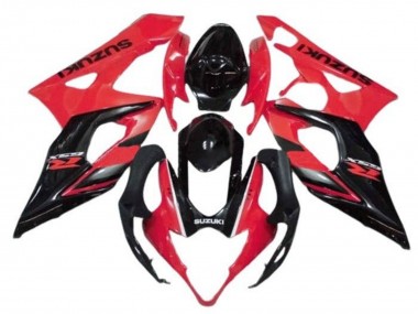 Carénages Moto Suzuki GSXR 1000 2005-2006 - Rouge Noir Brillant Bande Vendre