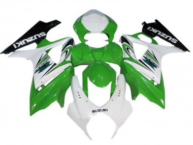 Carénages Moto Suzuki GSXR 1000 2005-2006 - Blanc Vert Noir Vendre