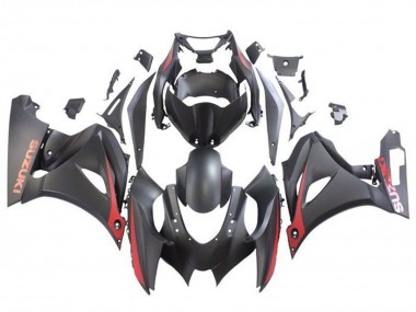 Carénages Moto Suzuki GSXR1000 2017-2024 - Noir Mat Rouge Mat Vendre