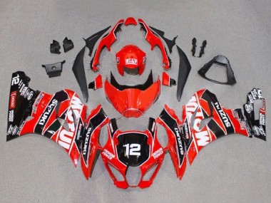 Carénages Moto Suzuki GSXR1000 2017-2024 - Rouge Blanc Noir Motul 12 Vendre