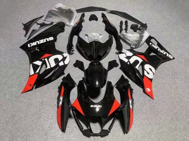 Carénages Moto Suzuki GSXR1000 2017-2024 - Noir Rouge Blanc Vendre
