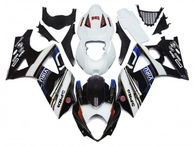 Carénages Moto Suzuki GSXR 1000 2007-2008 - Blanc Bleu Noir VIRU Vendre