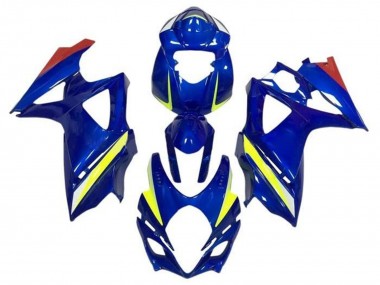Carénages Moto Suzuki GSXR 1000 2007-2008 - Bleu Jaune Rouge Vendre