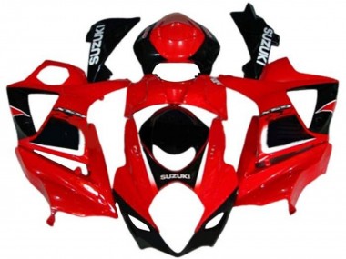Carénages Moto Suzuki GSXR 1000 2007-2008 - Rouge Noir Blanc Décalque Vendre