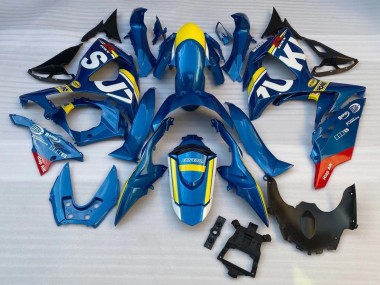 Carénages Moto Suzuki GSXR 1000 2009-2016 - Bleu Jaune Blanc Rouge Vendre