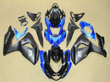 Carénages Moto Suzuki GSXR 1000 2009-2016 - Noir Mat Bleu Noir Brillant Gris Vendre