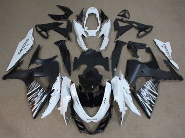 Carénages Moto Suzuki GSXR 1000 2009-2016 - Blanc Noir Argent Checker Vendre