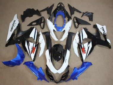 Kit Carénages Moto Suzuki GSXR 1000 2009-2016 - Blanc Bleu Noir Vendre