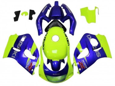 Carénages Moto Suzuki GSXR 600 / GSXR 750 1996-2000 - Bleu Jaune Vendre