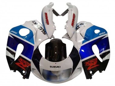 Carénages Moto Suzuki GSXR 600 / GSXR 750 1996-2000 - Blanc Noir Double Bleu Rouge Vendre