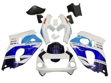 Carénages Moto Suzuki GSXR 600 / GSXR 750 1996-2000 - Blanc Triple Bleu Vendre