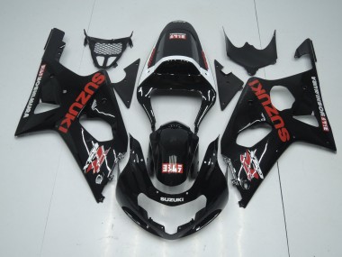 Carénages Moto Suzuki GSXR 600 / GSXR 750 2001-2003 - Noir Brillant Rouge Blanc Yoshimura Vendre