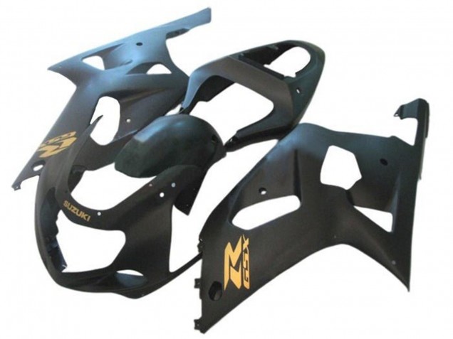 Carénages Moto Suzuki GSXR 600 / GSXR 750 2001-2003 - Noir Mat Or