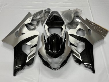 Carénages Moto Suzuki GSXR 600 / GSXR 750 2001-2003 - Argent Noir Brillant Vendre