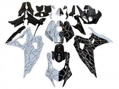 Carénages Moto Yamaha YZF R7 2021-2024 - Blanc Noir Diviser Bande Vendre
