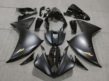 Carénages Moto Yamaha YZF 1000 R1 2009-2011 - Noir Brillant Noir Mat Or Vendre