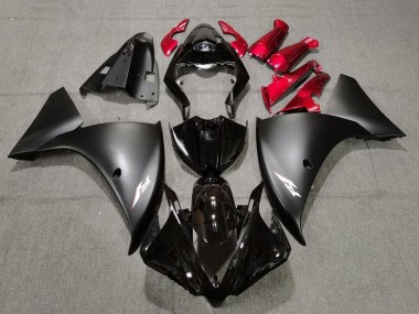 Carénages Moto Yamaha YZF 1000 R1 2009-2011 - Noir Brillant Noir Mat Rouge Vendre