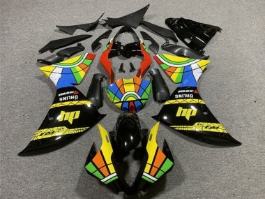 Carénages Moto Yamaha YZF 1000 R1 2009-2011 - Noir Jaune HP Roue Chromatique Vendre