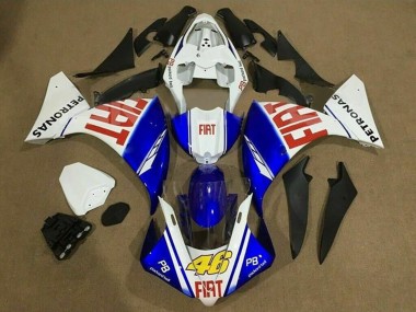 Carénages Moto Yamaha YZF 1000 R1 2009-2011 - Blanc Bleu Rouge Fiat Petronas Vendre