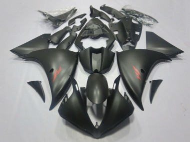 Carénages Moto Yamaha YZF 1000 R1 2009-2011 - Noir Mat Rouge Décalque Vendre
