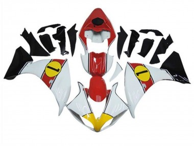 Carénages Moto Yamaha YZF 1000 R1 2009-2011 - Blanc Rouge Jaune Noir Vendre