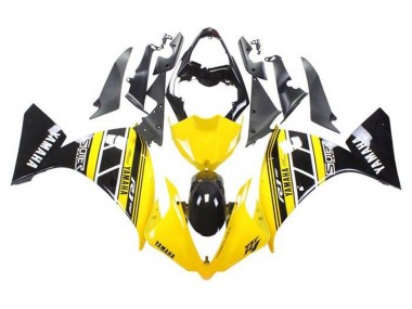 Carénages Moto Yamaha YZF 1000 R1 2009-2011 - Jaune Blanc Noir Bande Vendre