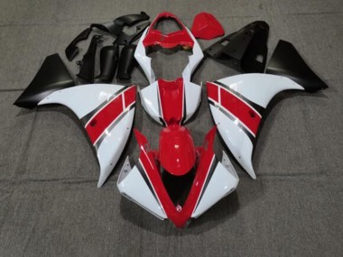 Carénages Moto Yamaha YZF 1000 R1 2012-2014 - Rouge Blanc Noir Mat Vendre
