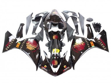 Carénages Moto Yamaha YZF 1000 R1 2012-2014 - Noir Brillant Rouge Jaune Sheltes Vendre