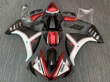 Carénages Moto Yamaha YZF 1000 R1 2012-2014 - Blanc Rouge Noir Vendre