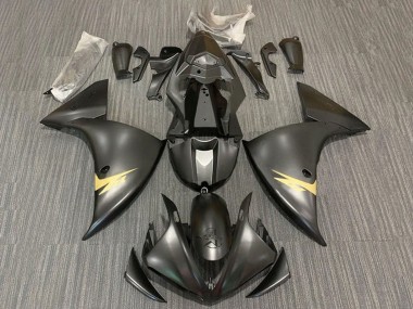 Carénages Moto Yamaha YZF 1000 R1 2012-2014 - Noir Mat Or Vendre