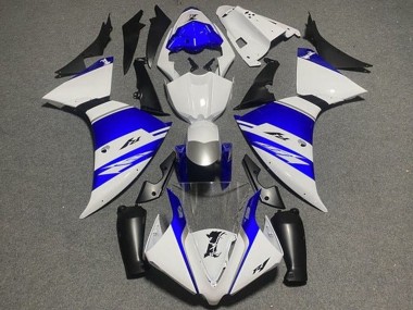 Carénages Moto Yamaha YZF 1000 R1 2012-2014 - Blanc Bleu Noir Argent Bande Vendre