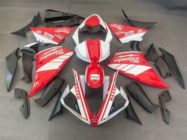 Carénages Moto Yamaha YZF 1000 R1 2012-2014 - Blanc Rouge Milwaukee Rocol Maxxis Vendre