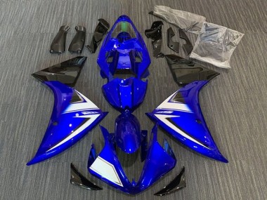 Carénages Moto Yamaha YZF 1000 R1 2012-2014 - Bleu Blanc Noir Bande Vendre
