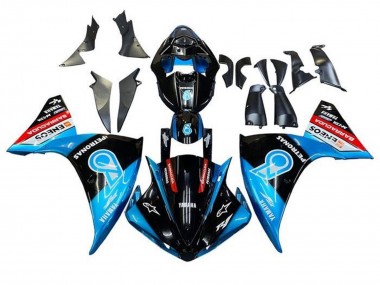 Carénages Moto Yamaha YZF 1000 R1 2012-2014 - Noir Brillant Bleu Blanc Rouge Petronas ENEOS Barracuda Vendre