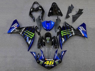 Carénages Moto Yamaha YZF 1000 R1 2012-2014 - Noir Brillant Bleu Vert Monstre Energy ENEOS Yamalube Vendre