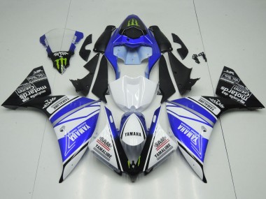 Carénages Moto Yamaha YZF 1000 R1 2012-2014 - Blanc Bleu Noir Vert Monstre Yamalube Vendre
