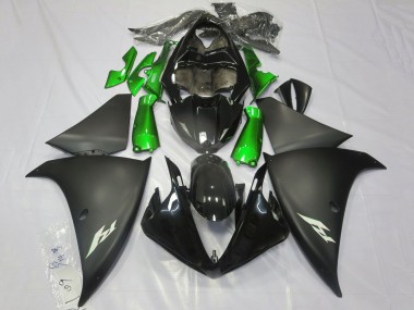 Carénages Moto Yamaha YZF 1000 R1 2012-2014 - Noir Brillant Noir Mat Vert Vendre