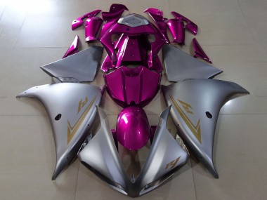 Carénages Moto Yamaha YZF 1000 R1 2012-2014 - Argent Mat Rose Vendre