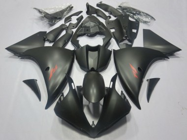 Carénages Moto Yamaha YZF 1000 R1 2012-2014 - Noir Mat Rouge Décalque Vendre