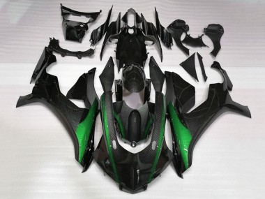 Carénages Moto Yamaha YZF 1000 R1 2015-2019 - Fausse Fibre de Carbone Vert Vendre
