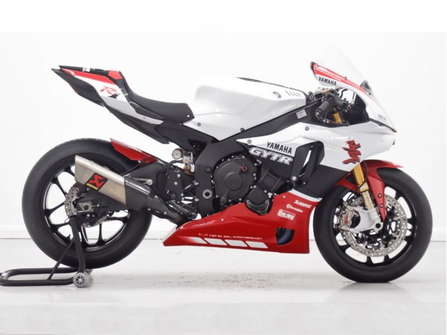 Carénage Moto Yamaha YZF 1000 R1 2015-2019 - Blanc Rouge Noir GYTR