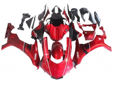 Carénage Moto Yamaha YZF 1000 R1 2015-2019 - Rouge Noir Blanc Bande Vendre