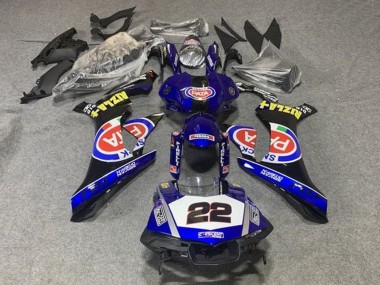 Carénages Moto Yamaha YZF 1000 R1 2015-2019 - Bleu Blanc Noir Rouge Pata 22 Vendre