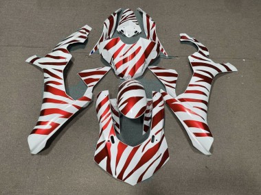 Carénages Moto Yamaha YZF 1000 R1 2015-2019 - Blanc Rouge Zèbre Vendre