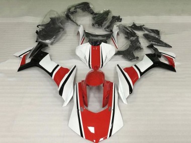 Carénage Moto Yamaha YZF 1000 R1 2015-2019 - Blanc Rouge Noir Vendre
