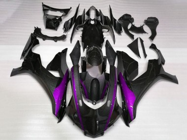 Carénages Moto Yamaha YZF 1000 R1 2015-2019 - Fausse Fibre de Carbone Violet Vendre